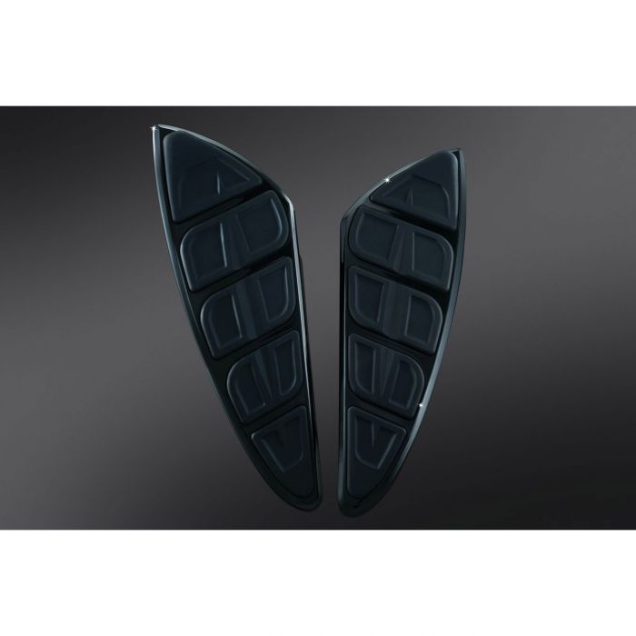 Kuryakyn Floorboard Inserts with Toe Rest Gloss Black 7619