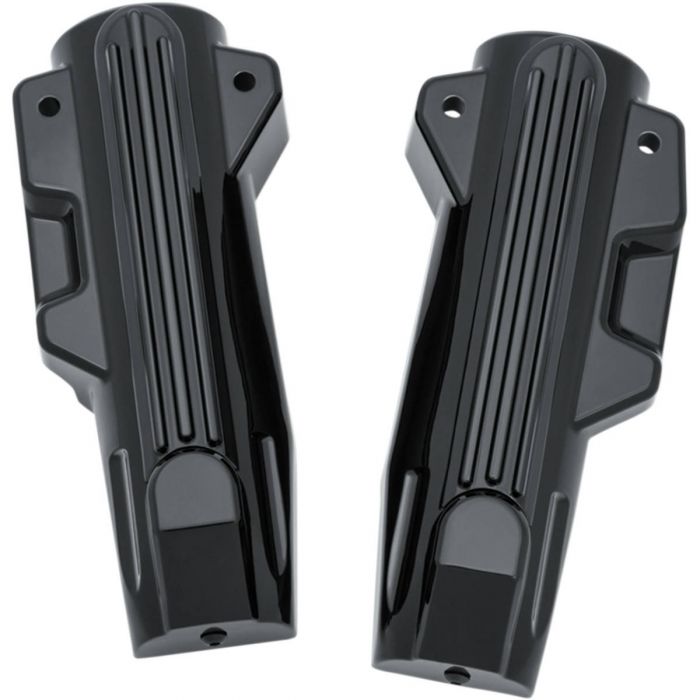 Kuryakyn Lower Fork Covers for Touring Bikes Gloss Black 7147