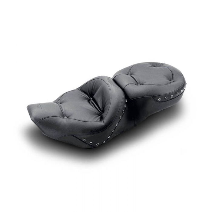 Mustang One-Piece Wide Touring Seat Regal - Black Studs ...