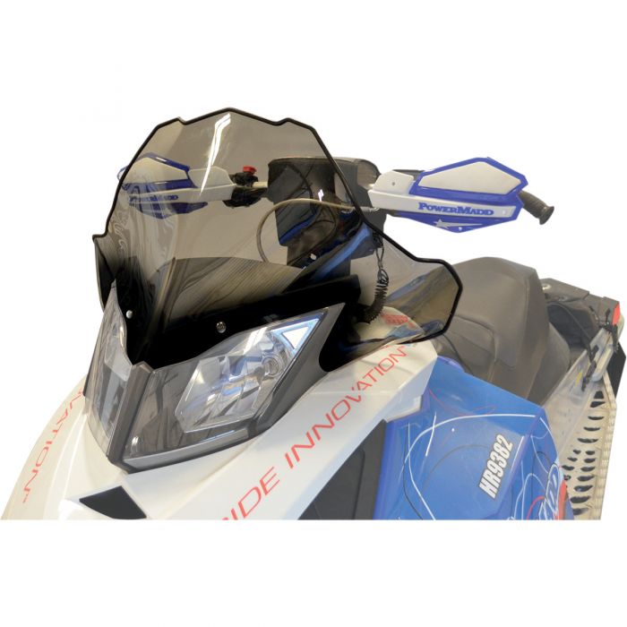 PowerMadd Cobra Snowmobile Windshield 15in. Tint with Black Fade