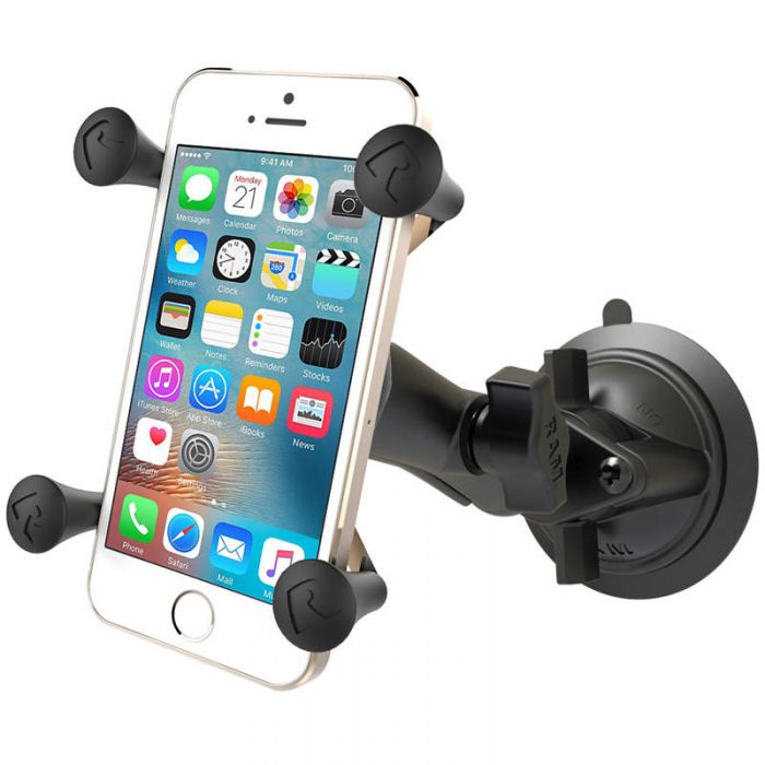 RAM Mounts Composite Twist Lock Suction Cup Mount with Universal XGrip