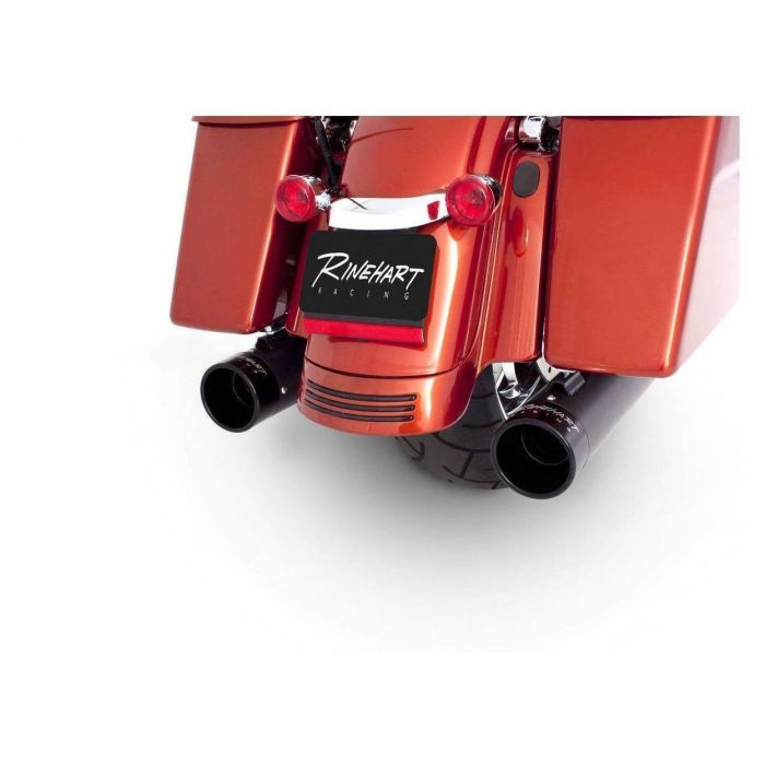 Rinehart Racing 4" SlipOn Mufflers Black Mufflers / Black End Caps