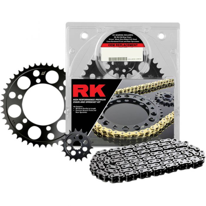 RK 525 Steel OEM Replacement Chain and Sprocket Kit FortNine Canada