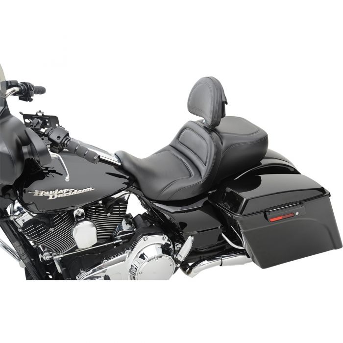 Saddlemen Explorer Seat - Low Profile - with Backrest - 808-07B-0302 ...