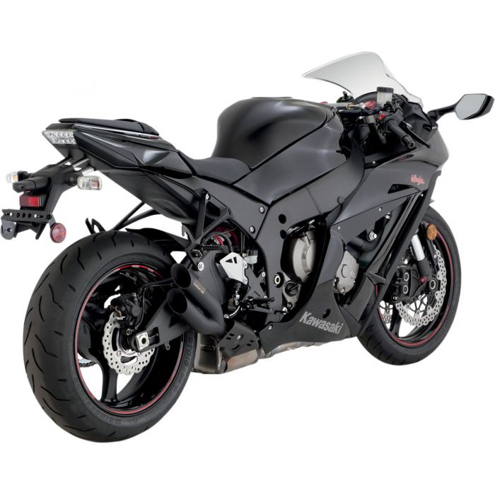 Image of : Vance and Hines CS One Urban Brawler Dual Slip-On - Black Muffler - 43529 | Kawasaki Ninja ZX-10R 2011-2013