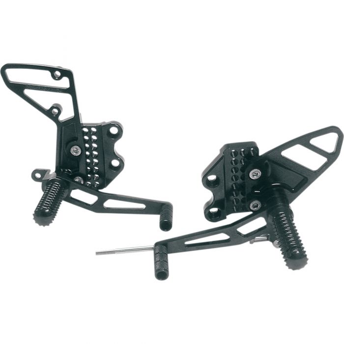 Vortex Adjustable Rearsets Black RS205K Pièces Reposespieds