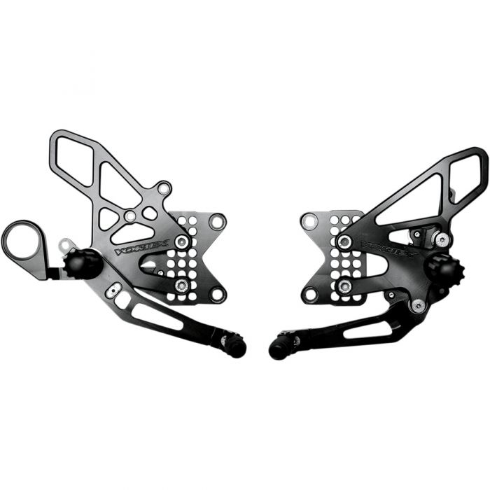 Vortex V2 Adjustable Rearsets Black RS188K FortNine Canada