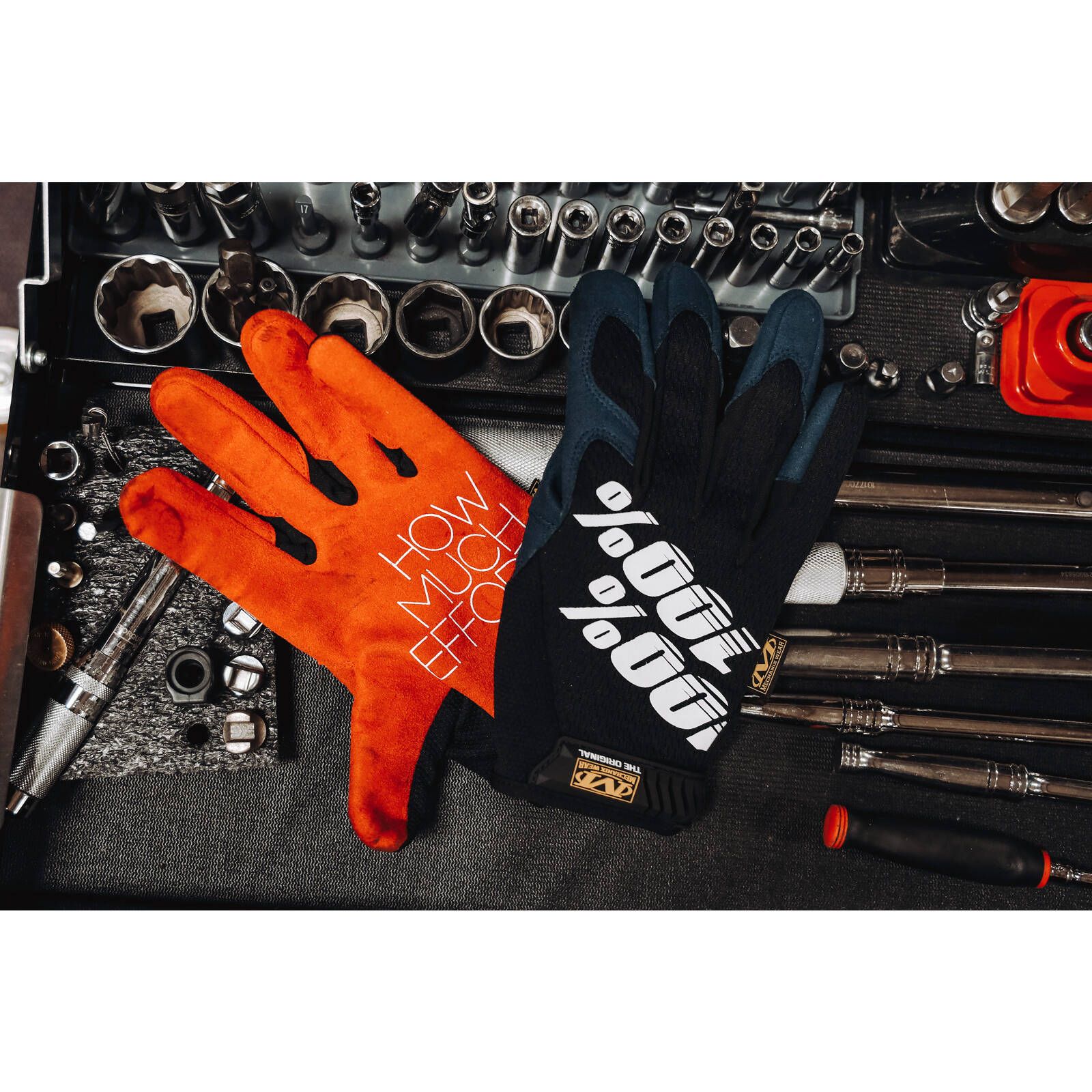 orange mechanix gloves