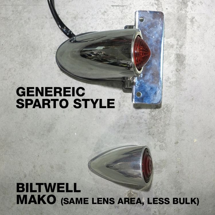 BILTWELL Mako Taillight TL-MAK-AL-BK