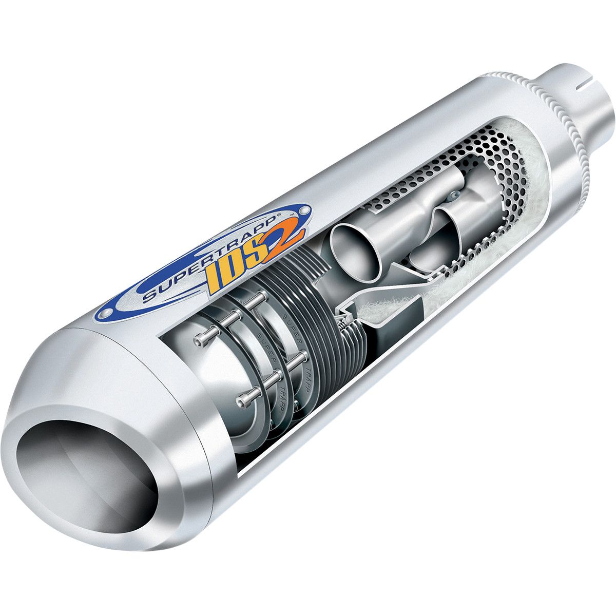 quiet motorcycle muffler