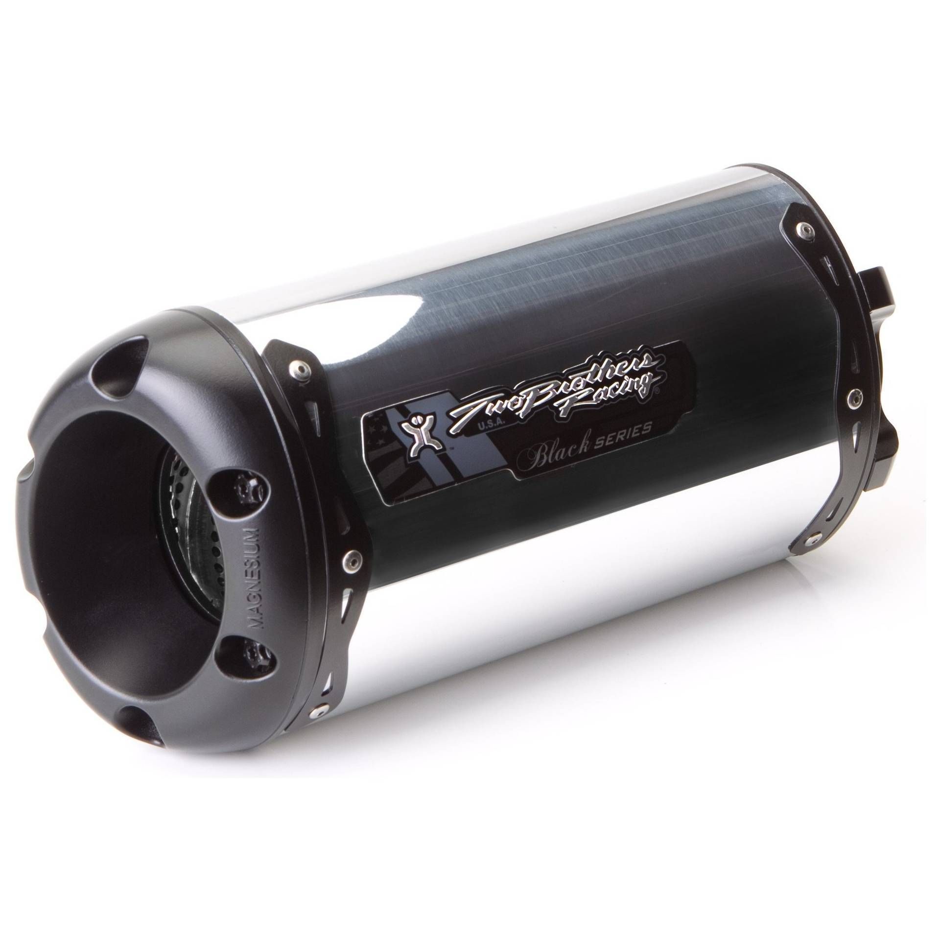 Black Series M-2 Titanium Canister Full Exhaust System Two Brothers Racing 005-3620108V-B 