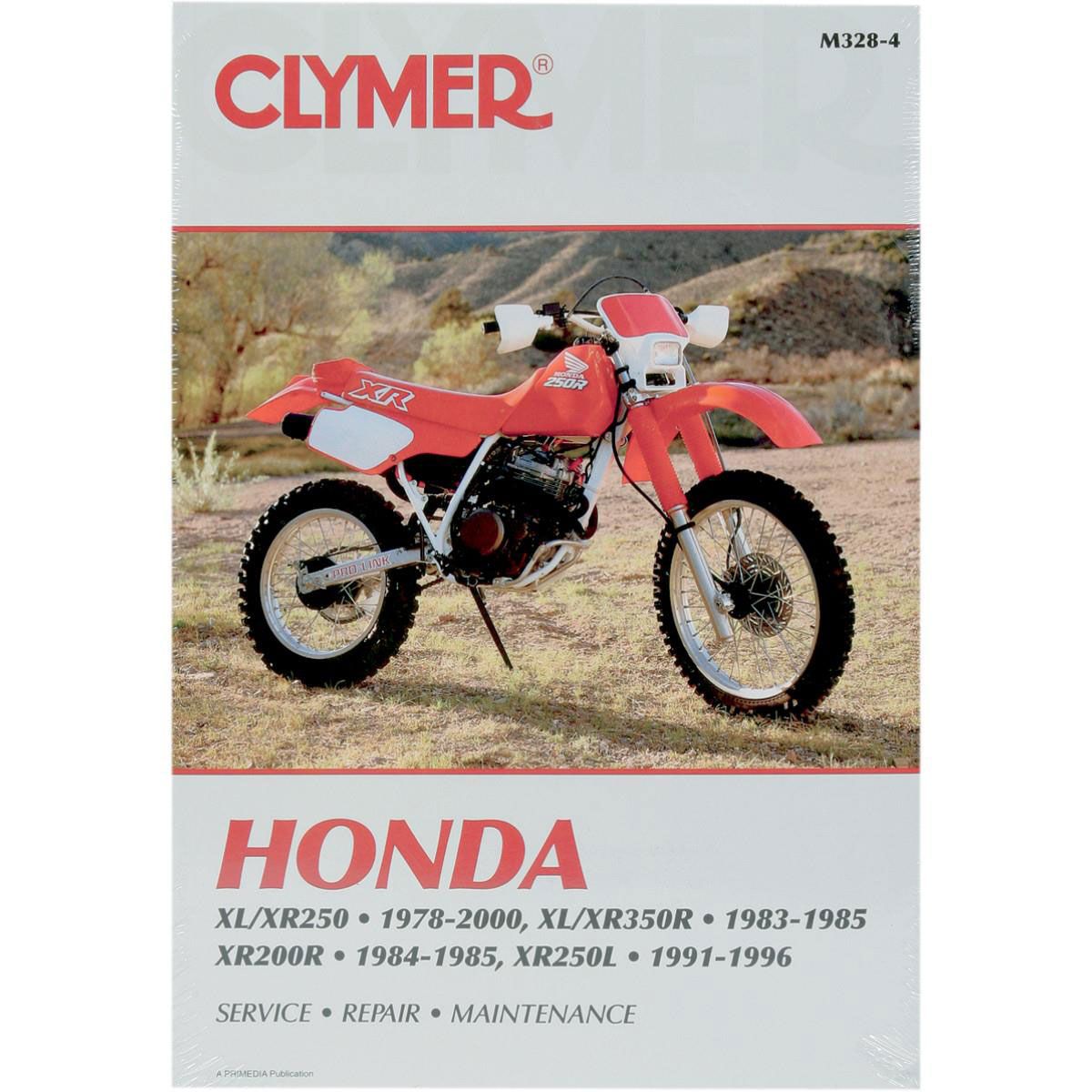 Clymer Repair Manual Honda Xl Xr 250 350r 0r M328 4 Fortnine Canada