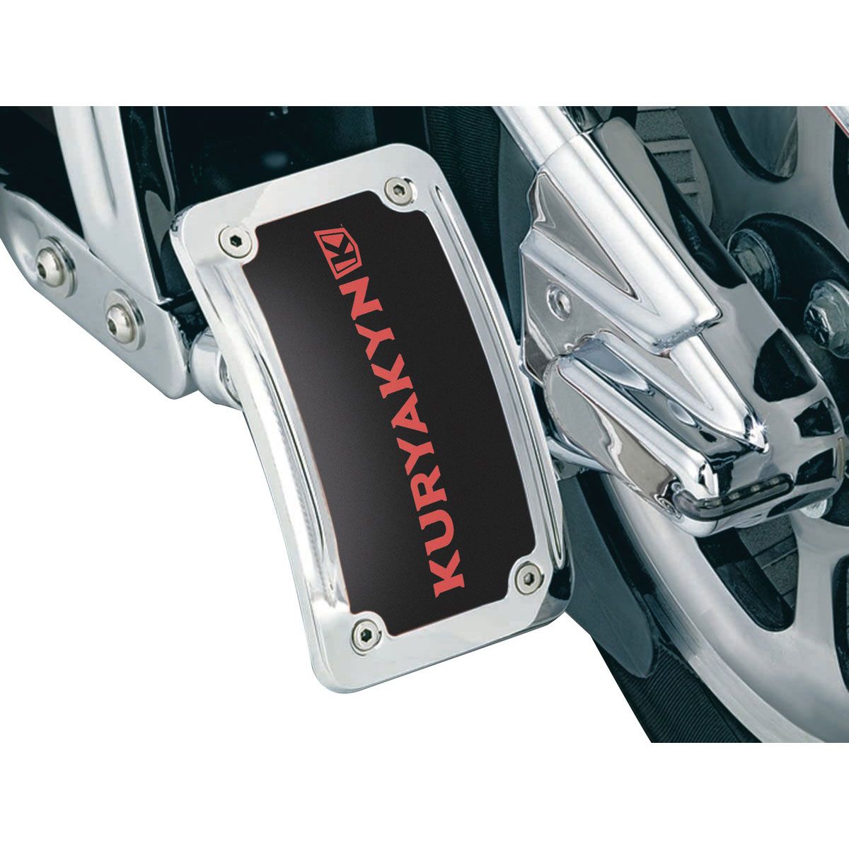 kuryakyn curved license plate frame