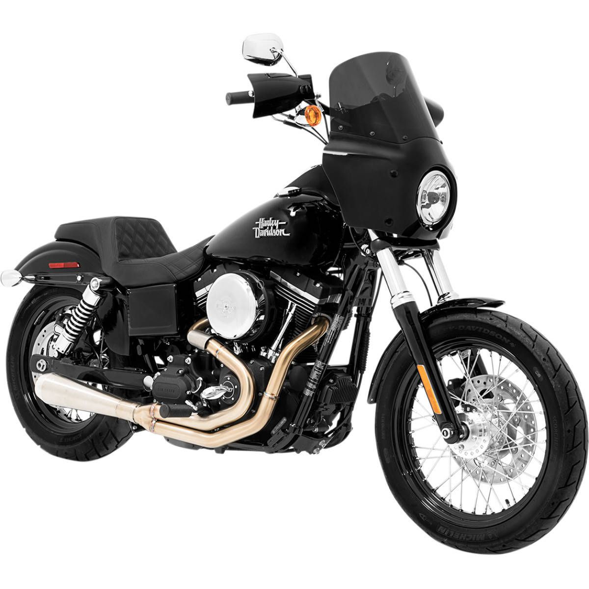Memphis Shades 13 Black Smoke Road Warrior Windshield MEP86812