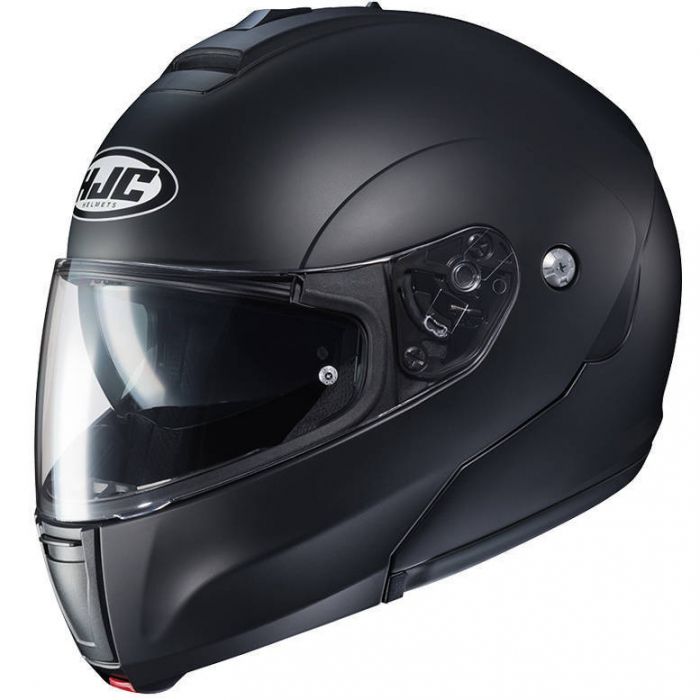 open face red helmet