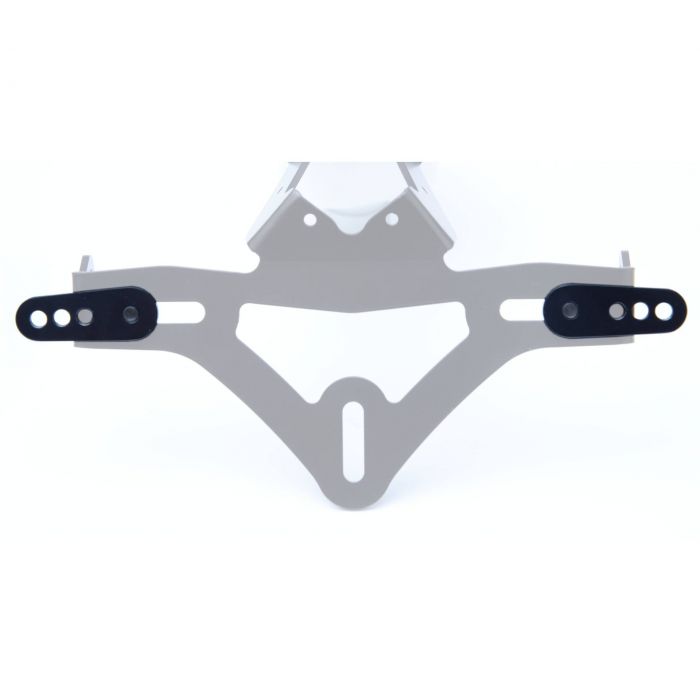 R&G Universal License Plate Extension/Adapter Kit Black LPK0003BK