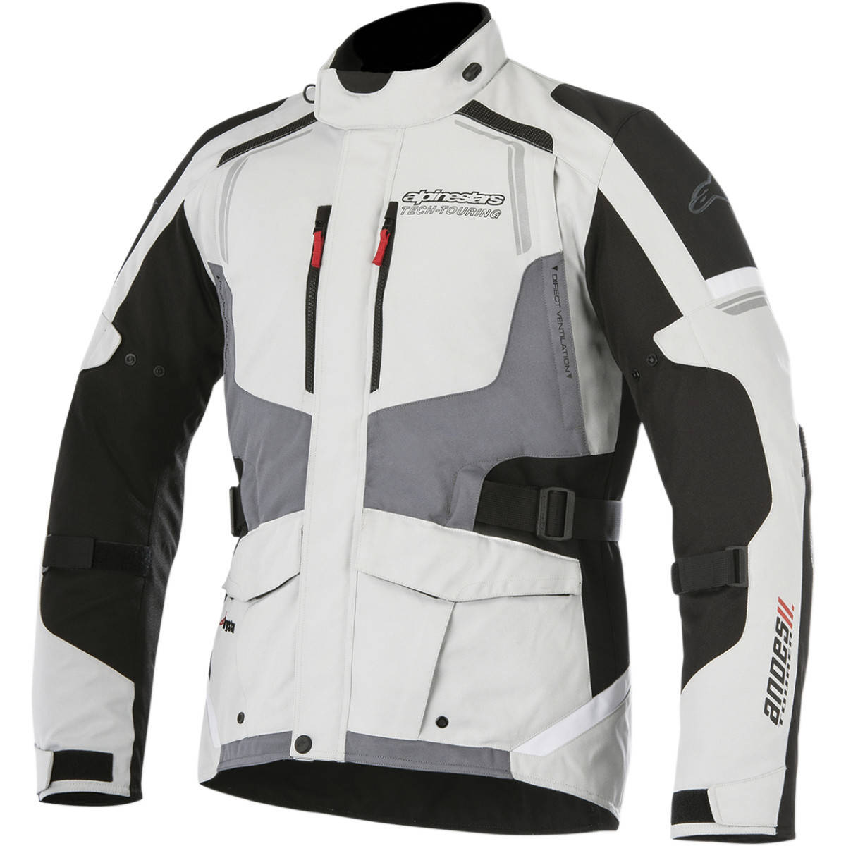 Green//Black//Red//X-Large Alpinestars Andes V2 Drystar Mens Street Motorcycle Jackets