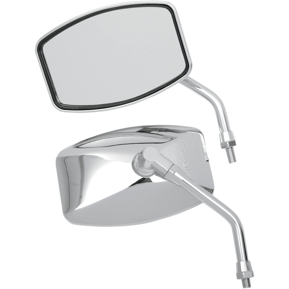 Chrome Motorcycle Rear View Side Mirrors 10mm For Honda Goldwing Valkyrie F6C