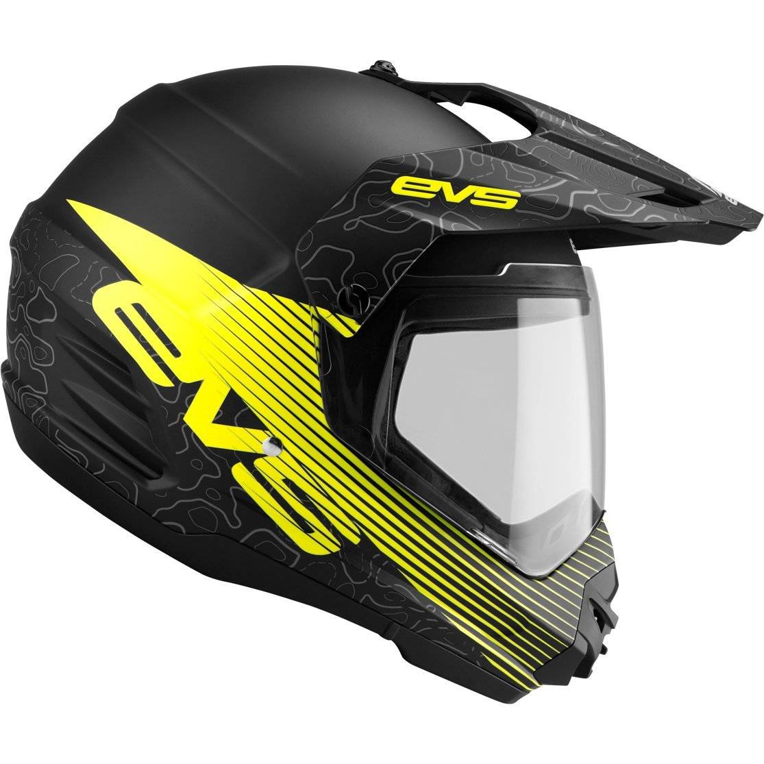 Large HJC DS-X1 Tactic Adult Snowmobile Helmet with Electric Shield MC-3HSF 