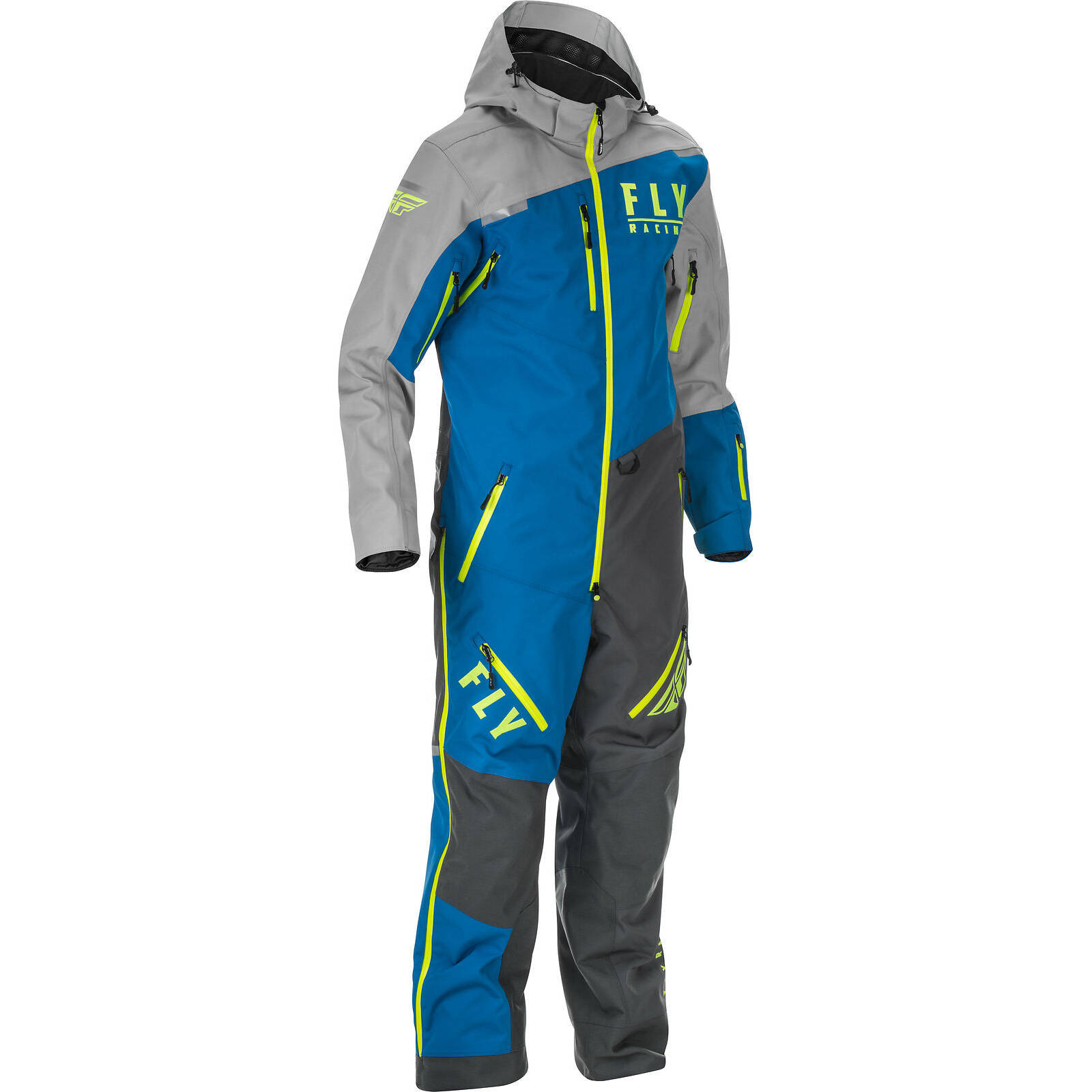 Black//Charcoal//Hi-Vis FXR Youth Helium Monosuit Adjustable Cuffs Thermal Flex Insulation Warm Durable 10