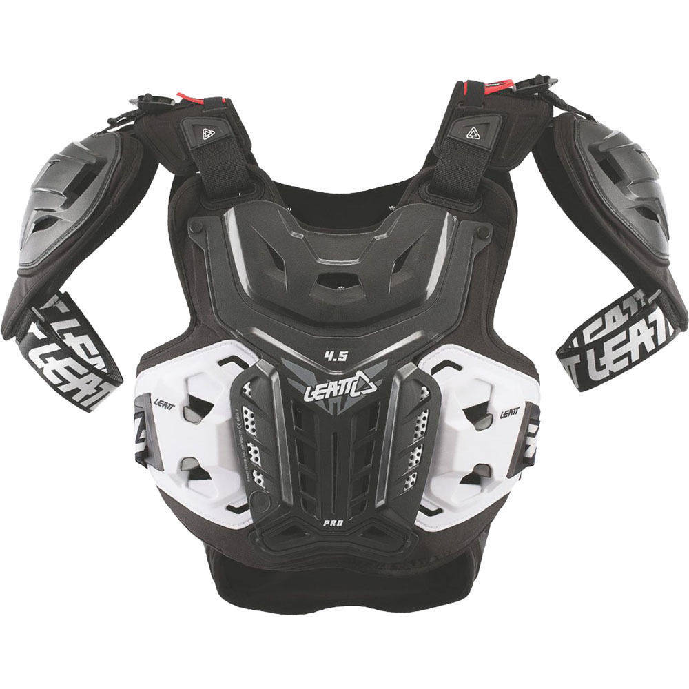 Black/Large/X-Large Leatt 4.5 Pro Adult Off-Road Motorcycle Chest Protector 