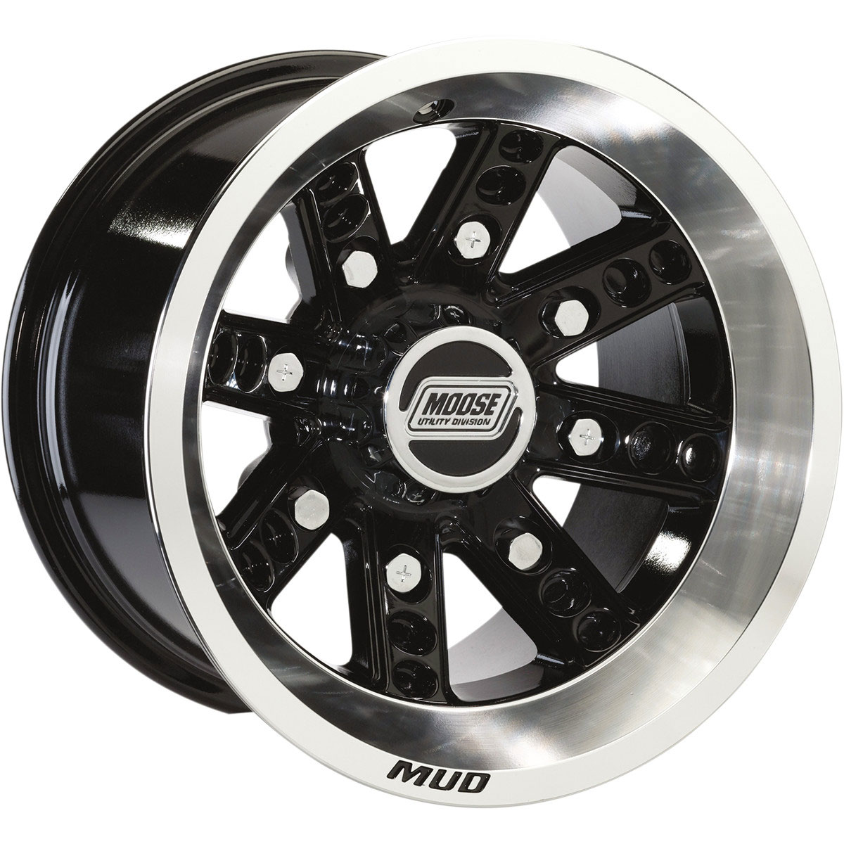 Moose Racing 420 X Wheels 17X7 4/110 Machined Black 0230-0845 
