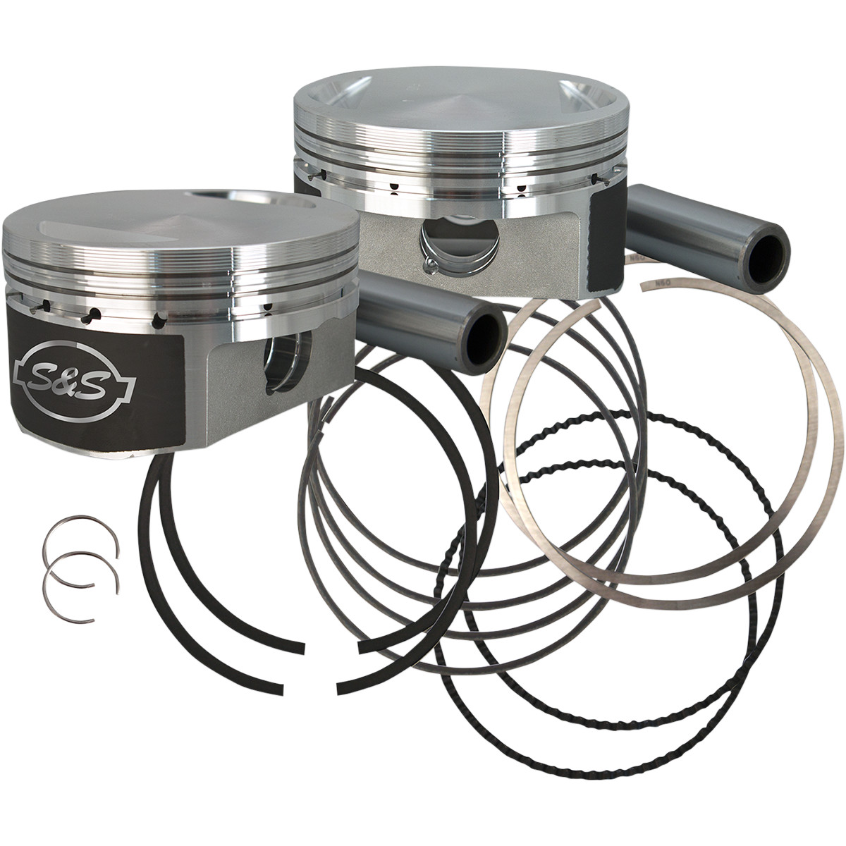 3.885 Bore 9:1 Compression Ratio Flat Top Forged Piston Kit with Top End Gasket Wiseco VT2721