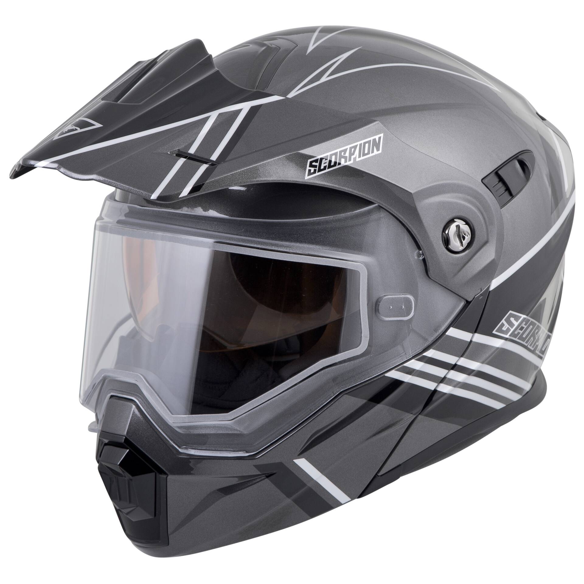Large HJC DS-X1 Tactic Adult Snowmobile Helmet with Electric Shield MC-3HSF 