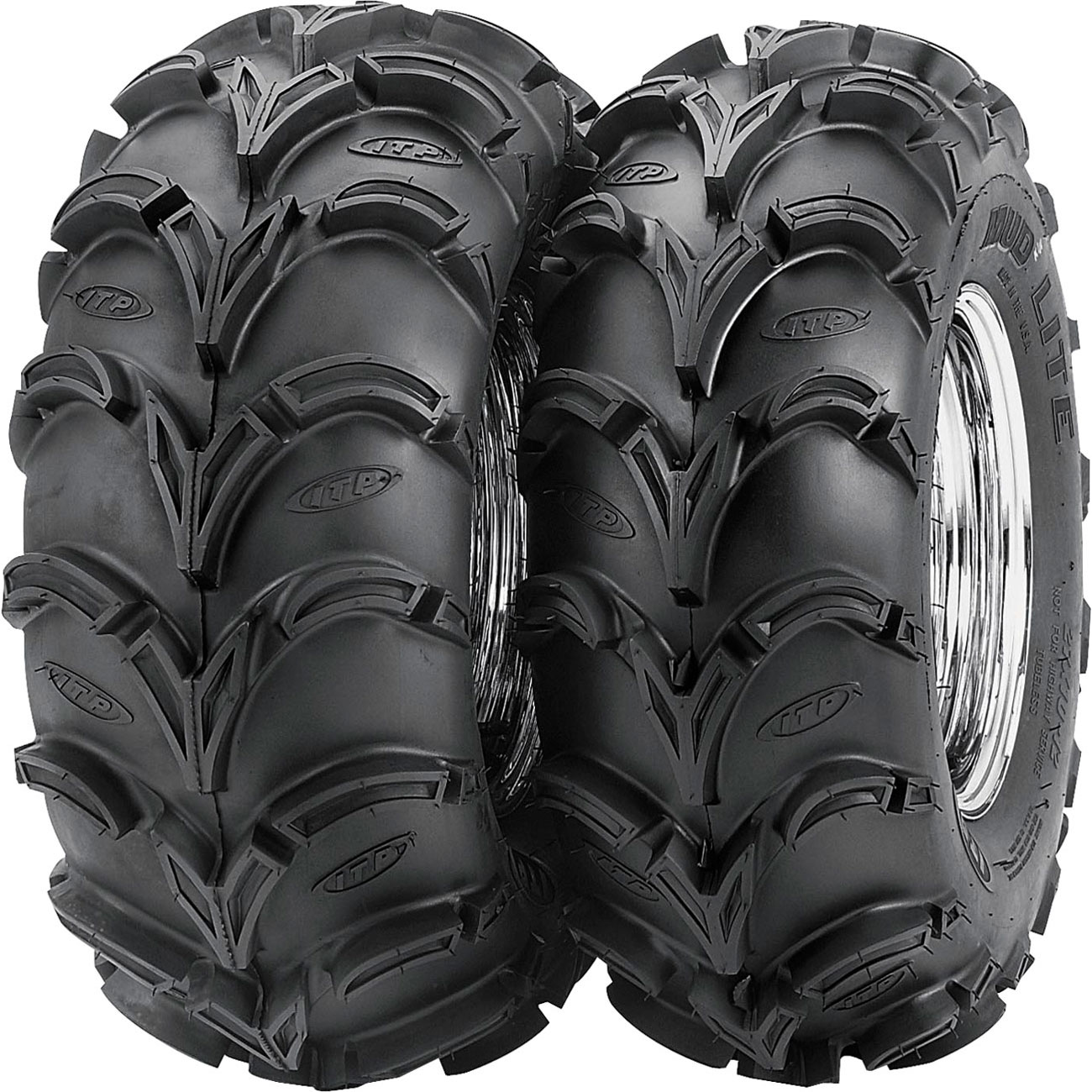 2 Pair of ITP Mud Lite XL ATV Tires 27x10-12 6ply 
